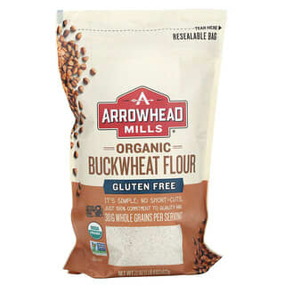 Arrowhead Mills, Organic Buckwheat Flour, Gluten Free, 22 oz (623 g)