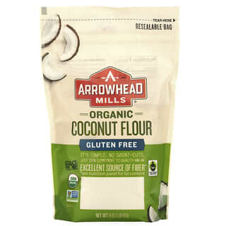Arrowhead Mills, Harina de coco orgánico, Sin gluten, 453 g (16 oz)