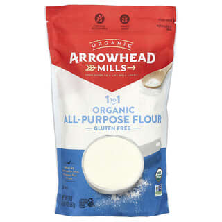 Arrowhead Mills, 1 Para 1 Farinha de Trigo Orgânica, Sem Glúten, 567 g (20 oz)
