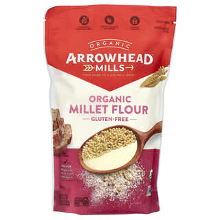 Arrowhead Mills, Farine de millet biologique, Sans gluten, 652 g