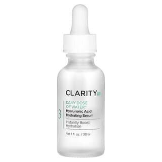 ClarityRx‏, מינון יומי של מים, סרום חומצה היאלורונית, 30 מ"ל (אונקיית נוזל 1)