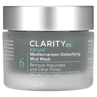 ClarityRx, Rehab, середземноморська грязьова маска для виведення токсинів, 50 г (1,7 унції)