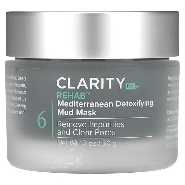 ClarityRx, Rehap, 지중해식 디톡스 머드 마스크, 50g(1.7oz)