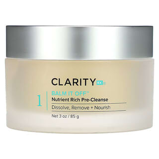 ClarityRx, Balm It Off, Agente de limpieza previa rico en nutrientes, 85 g (3 oz)