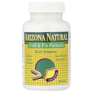 Arizona Natural, Fórmula para la gripe y el resfriado, 60 cápsulas