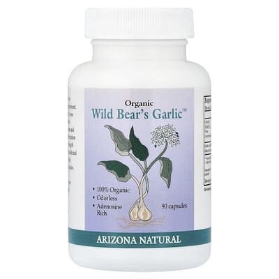 Arizona Natural, Organic Bear's Garlic™, 90 Capsules (117 mg per capsule)