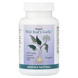 Arizona Natural, Organic Wild Bear´s Garlic，90 粒膠囊