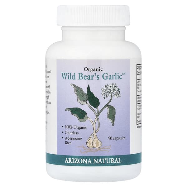 Organic Wild Bear´s Garlic™, 90 Capsules (117 mg per Capsule)
