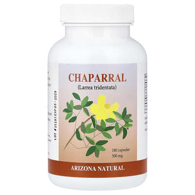 Arizona Natural, Chaparral, 180 Capsules (500 mg per Capsule)