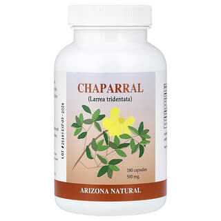 Arizona Natural, Chaparral, 180 cápsulas (500 mg por cápsula)