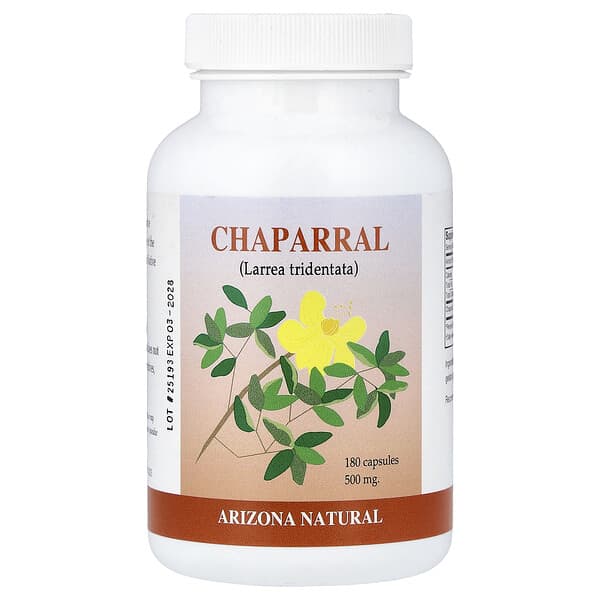 Chaparral, 180 Capsules (500 mg per Capsule)