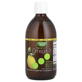 Nature's Way, NutraSea, Omega-3, 자극적인 레몬 맛, 16.9 액량 온스 (500 ml)