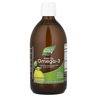 Nature's Way, Fish Oil Omega-3, Zesty Lemon, 16.9 fl oz (500 ml)