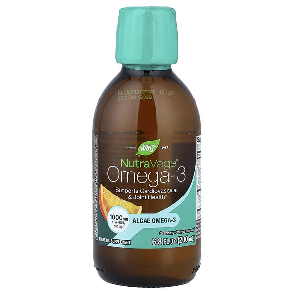 Nature's Way, NutraVege®, Omega-3, Cranberry-Orange , 6.8 fl oz (200 ml) — product photo 1