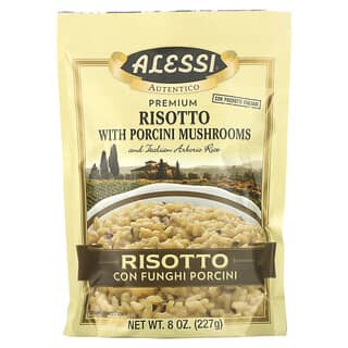 Alessi, Ризотто премиального качества с белыми грибами и итальянским рисом арборио, 227 г (8 унций)