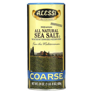 Alessi, Premium All Natural Sea Salt, Coarse, 24 oz (680 g)