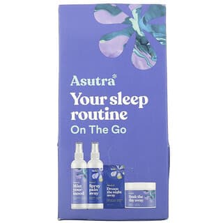 Asutra, You Sleep Routine On The Go, Ensemble de voyage, Ensemble de 4 pièces
