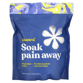 Asutra, Soak Pain Away, Magnesiumflocken, 907 g (2 lbs.)