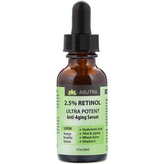 Asutra, 2.5% Retinol, Ultra Potent Anti-Aging Serum, 1 fl oz (30 ml)