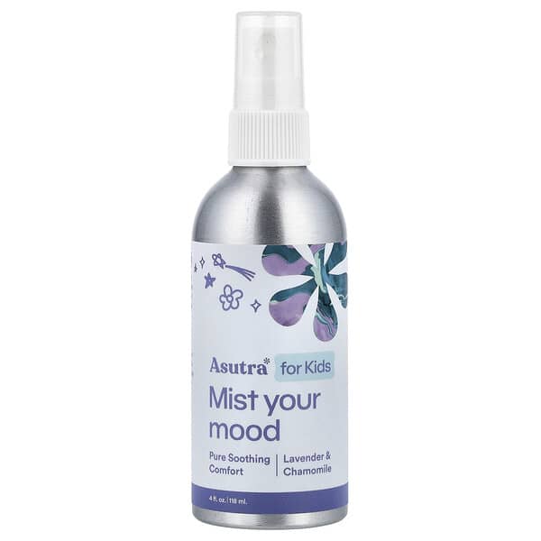 Asutra, 어린이용, 미스트 유어 무드, 라벤더 및 카모마일, 118ml(4fl oz)