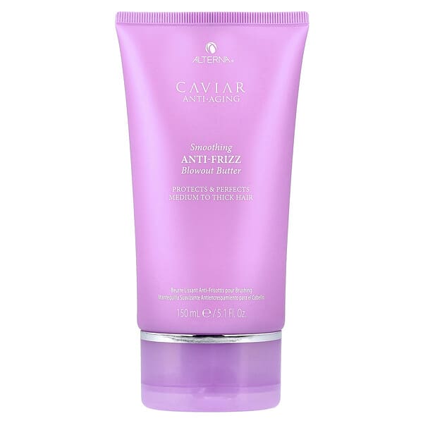 Alterna, 캐비아 안티에이징, 스무딩 부스스함 방지 블로아웃 버터, 중간 및 두꺼운 모발, 150ml(5.1fl oz)