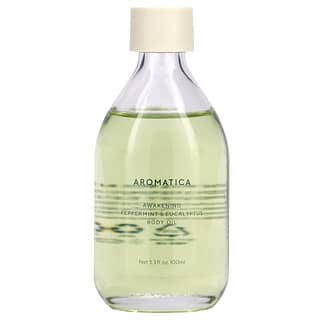Aromatica, Awakening, Body Oil, Peppermint & Eucalyptus, 3.3 fl oz (100 ml)