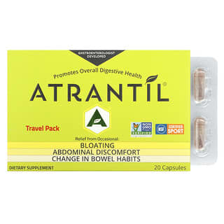Atrantil, вздутие живота и дискомфорт в животе, транспортная упаковка, 20 капсул