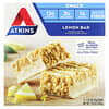 Atkins, Snack, Lemon Bar, 5 Bars, 1.41 oz (40 g) Each