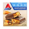 Atkins, снек, шоколадно-карамельный батончик с арахисом и нугой, 5 батончиков, 44 г (1,55 унции) каждый