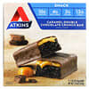 Atkins, Snack, хрустящий батончик для перекуса, карамель и двойной шоколад, 5 штук по 44 г (1,55 унции)