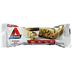 Atkins, Protein Meal Bar, S'mores Bar, 5 Bars, 1.69 oz (48 g) Each