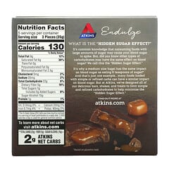 Atkins, 零食，牛奶巧克力焦糖方块，15 块，每块 0.41 盎司（11.5 克）