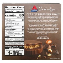Atkins, Endulge, тарталетки з арахісовою пастою, 10 упаковок по 17 г (0,6 унції)