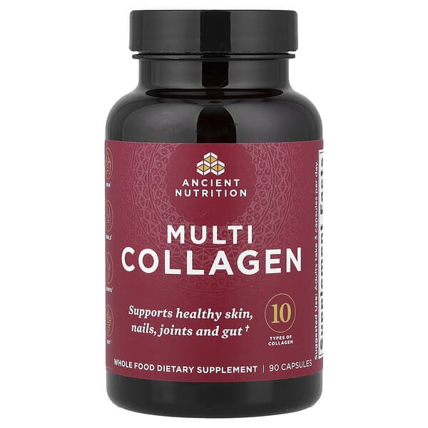 Ancient Nutrition, Colágeno múltiple, 90 cápsulas
