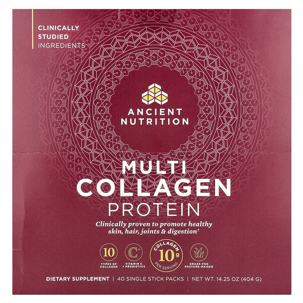 Multi Collagen Protein, 40 Single Stick Packs, 0.36 oz (10.1 g) Each