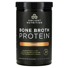 Dr. Axe / Ancient Nutrition, Proteína de caldo de huesos, Cúrcuma, 460 g (1 lb)
