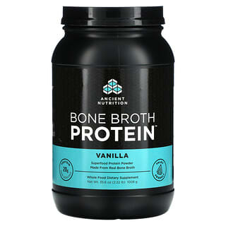 Dr. Axe / Ancient Nutrition, Bone Broth Protein（ボーンブロスプロテイン）、バニラ、986g（2.17ポンド）