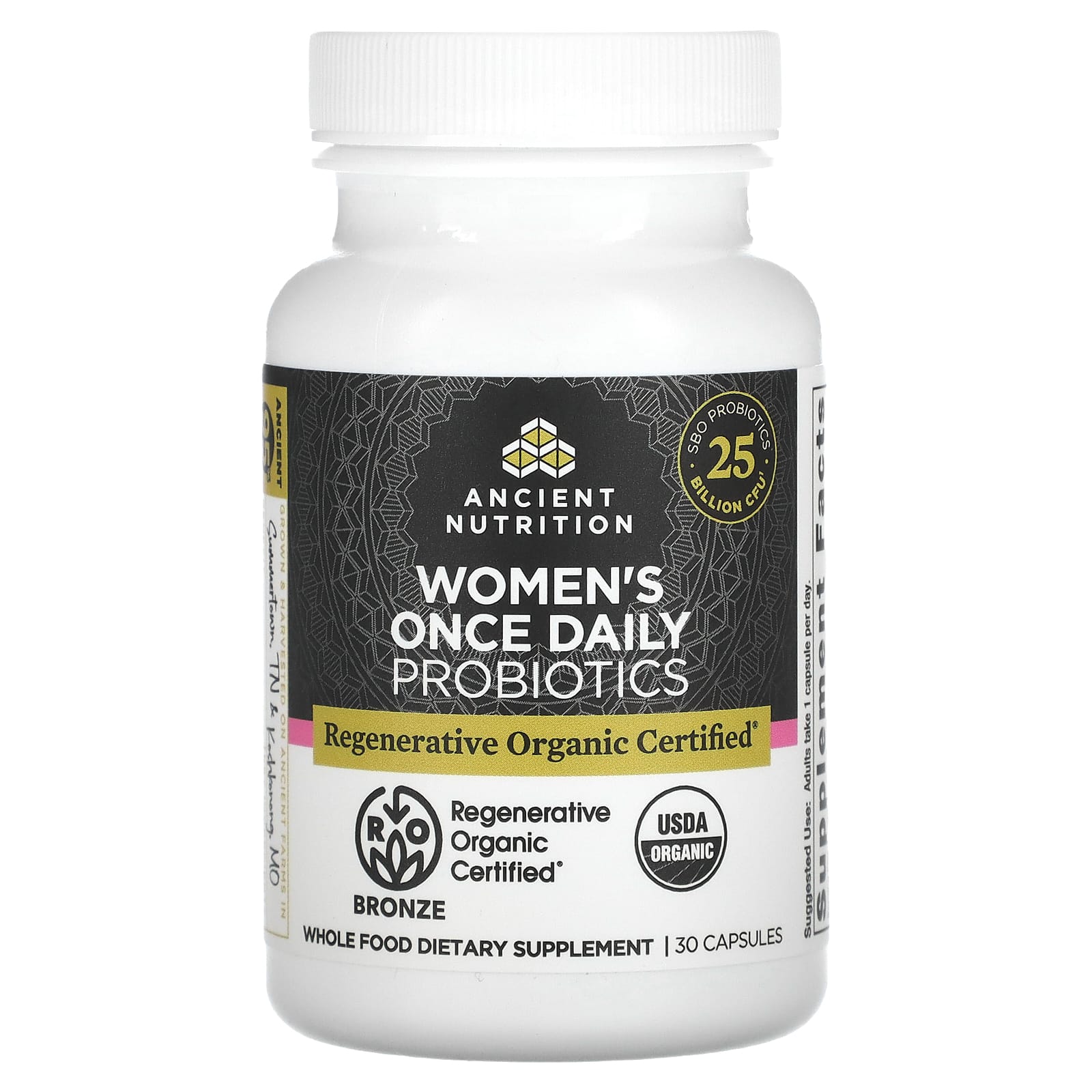 Ancient Nutrition, Women's Once Daily Probiotics, 25 Billion CFU, 30 ...