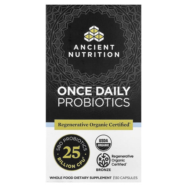 Ancient Nutrition, Once Daily Probiotics, 25 Billion CFU, 30 Capsules — product photo 1