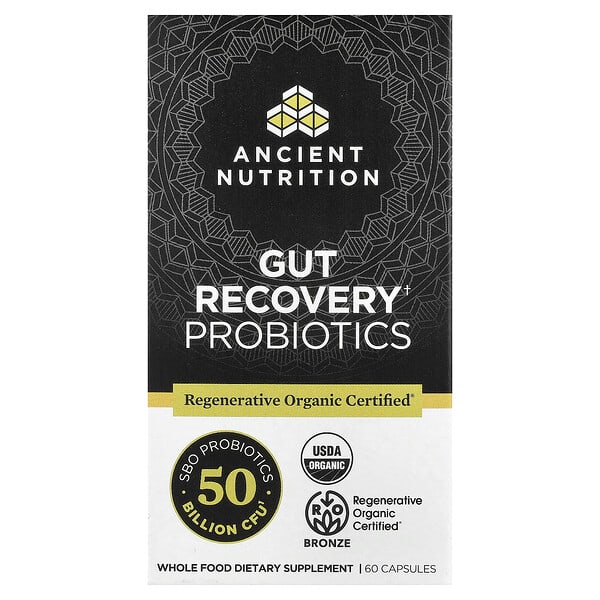 Ancient Nutrition, Gut Recovery Probiotics, 60 Capsules — product photo 1