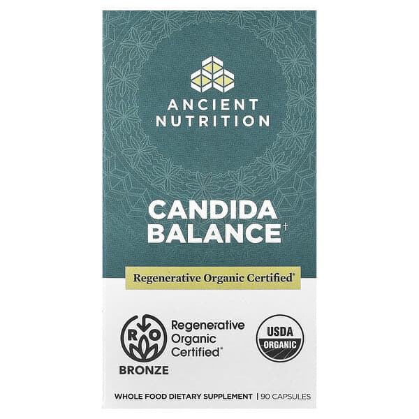 Ancient Nutrition, Candida Balance, 90 Capsules — product photo 1