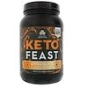 Keto Feast，Ketogenic平衡饮料和代餐，巧克力，25.2盎司（715克）