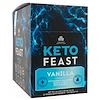 Keto Feast, Ketogenic Balanced Shake & Meal Replacement, Vanilla, 12 Single Serve Packets, 1.65 oz (47 g) Each