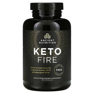 Ancient Nutrition, Keto FIRE, без кофеина, 180 капсул