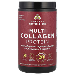 Ancient Nutrition, Proteína con múltiples tipos de colágeno, 242,4 g (8,6 oz)