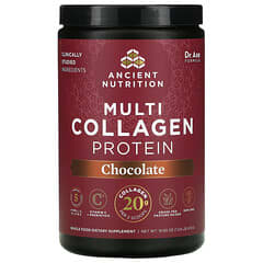 Dr. Axe / Ancient Nutrition, Proteína con múltiples tipos de colágeno, Chocolate, 472 g (1,04 lb)