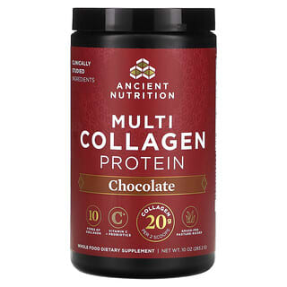 Ancient Nutrition, Proteína de múltiples colágenos, Chocolate, 283,2 g (10 oz)