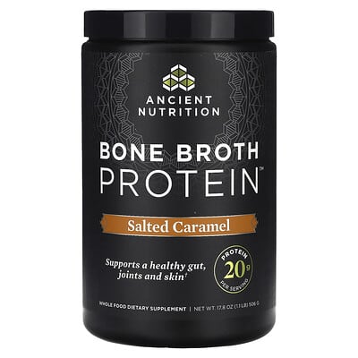 Ancient Nutrition, Bone Broth Protein, Salted Caramel, 1.1 lb (506 g)
