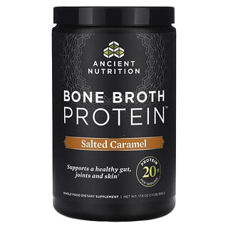 Ancient Nutrition, Białko z wywaru z kości, solony karmel, 506 g