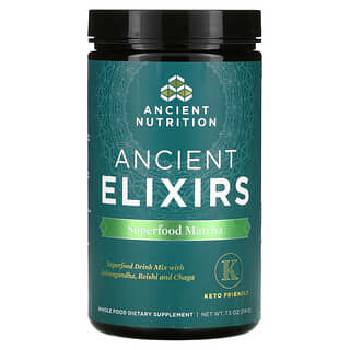 Dr. Axe / Ancient Nutrition, Ancient Elixirs, Superalimento matcha, 214 g (7,5 oz)